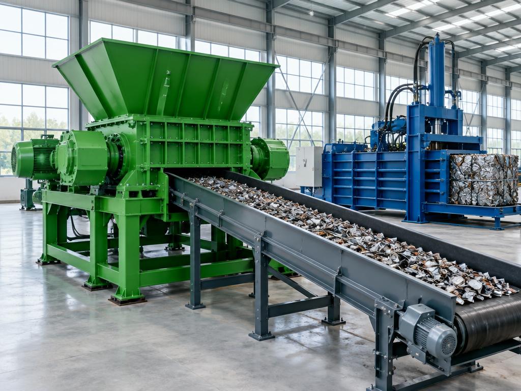Återvinning — Shredders, sorteringslinjer, balpressar, separators