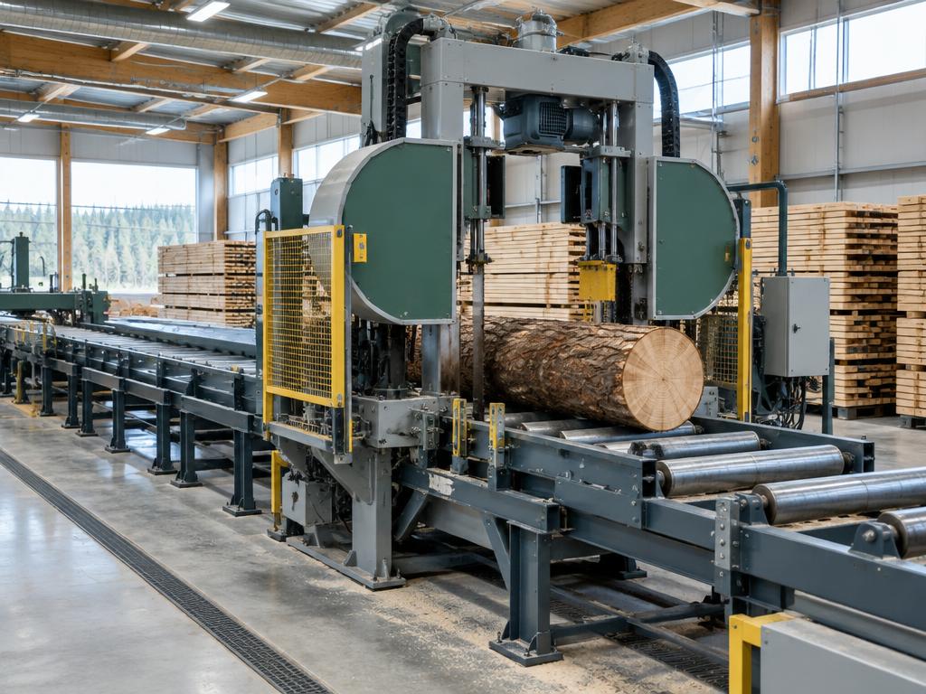 Sågverk — Såglinjer, bandsågar, reducers, scanners, kantverk, sortering
